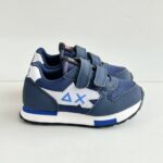 Sun 68 Sneakers Bambino Blu Con Velcro