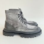 Lord Douglas Polacco Uomo In Camoscio Grigio