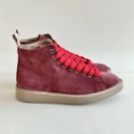 Panchic Polacco Uomo Bordeaux Con Lacci Rossi