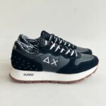 Sun 68 Sneakers Donna Nera Con Borchie