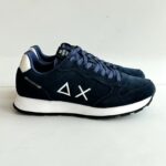 Sun 68 Sneakers Uomo In Camoscio Blu