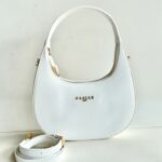 Gaelle Borsa Hobo In Saffiano Bianco