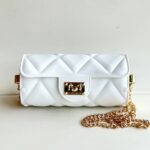 Marc Ellis Micro Borsa A Mano Donna Bianca E Oro