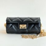 Marc Ellis Micro Borsa A Mano Donna Nera E Oro