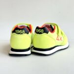 Sun 68 Sneakers Bambino Con Velcro Giallo Fluo