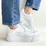 Ash Santana Sneakers Donna Bianca Invecchiata