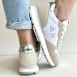 Sun 68 Sneakers Donna Bianco E Beige