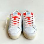 Crime London Deluxe Sneakers Uomo Bianca Effetto Vintage