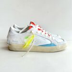 Crime London Deluxe Sneakers Uomo Bianca Effetto Vintage