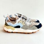 Flower Mountain Yamano Sneakers Uomo Beige E Blu