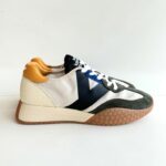 Keh Noo Sneakers Uomo Beige Verde E Nero