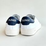 Sun 68 Sneakers Uomo In Pelle Bianca E Blu