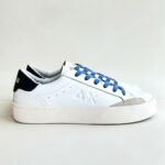 Sun 68 Sneakers Uomo In Pelle Bianca E Blu