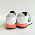 Sun 68 Sneakers Uomo Bianco Fluo Con Maxi Logo