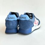 Sun 68 Sneakers Uomo Blu Con Maxi Logo