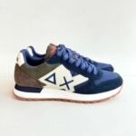 Sun 68 Sneakers Uomo Blu Verde E Marrone