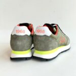 Sun 68 Sneakers Uomo Verde Militare E Dettagli Fluo
