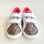 Falcotto Sneakers Bambina Bassa Bianca Con Glitter E Velcro