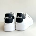Gaelle Sneakers Donna Bianca Con Talloncino Nero
