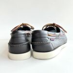 Sebago Portland Uomo In Pelle Martellata Marrone Scuro