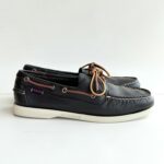 Sebago Portland Uomo In Pelle Martellata Marrone Scuro