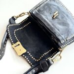 Campomaggi Agnese Borsa Tracolla Donna Nera Con Rivetti