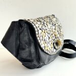 Campomaggi Marsupio Donna In Pelle Nera Con Rivetti