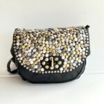 Campomaggi Marsupio Donna In Pelle Nera Con Rivetti