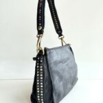 Campomaggi Mini Borsa A Tracolla Nera Con Micro Borchie