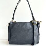 Campomaggi Mini Borsa A Tracolla Nera Con Micro Borchie