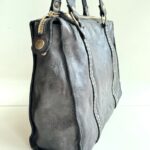 Campomaggi Borsa Shopping Donna In Pelle Grigia