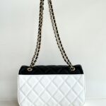 Gaelle Borsa A Spalla Donna Bicolore Bianco E Nero