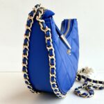 Gaelle Mini Hobo Bag Donna Bluette Con Perle
