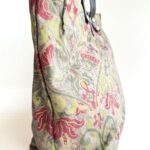 Campomaggi Borsa Shopping In Canvas Fantasia Verde Oliva