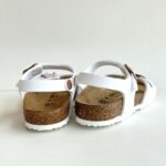 Birkenstock Rio Sandalo Bambina In Birko Flor Bianco
