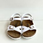 Birkenstock Rio Sandalo Bambina In Birko Flor Bianco