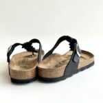 Birkenstock Gizeh Braided Donna In Pelle Oliata Nera