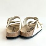 Birkenstock Arizona Donna Big Buckle In Nabuck Panna
