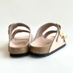 Birkenstock Arizona Big Buckle In Pelle Laccata Cipria