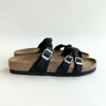 Birkenstock Franca Braided Donna In Pelle Nera