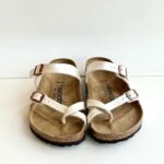Birkenstock Mayari Donna In Birko Flor Pearl White