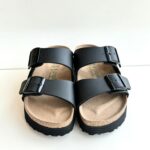 Papillio Arizona Donna In Birko Flor Nera Con Platform