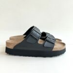 Papillio Arizona Donna In Birko Flor Nera Con Platform