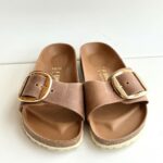 Birkenstock Madrid Big Buckle In Pelle Cuoio