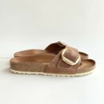 Birkenstock Madrid Big Buckle In Pelle Cuoio