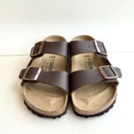Birkenstock Arizona Uomo In Birko Flor Dark Brown