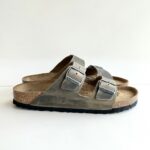 Birkenstock Arizona Uomo In Pelle Oliata Faded Khaki