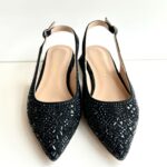 Alma En Pena Slingback Donna Nera Con Cristalli