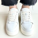 Crime London Magnetic Sneakers Donna Bianca Con Platform