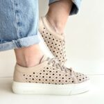 Stokton Sneakers Donna Nude Con Lacci Gioiello